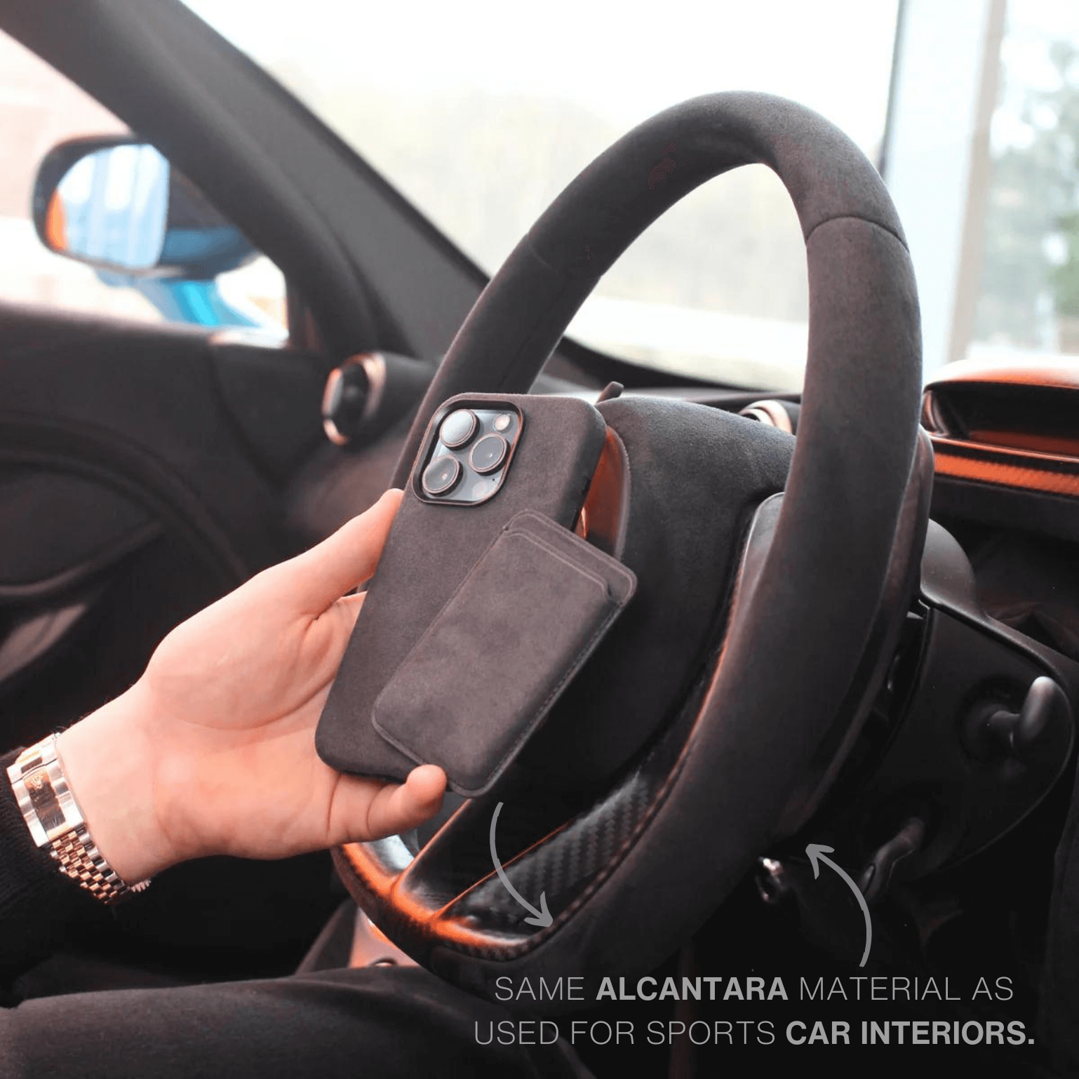 Alcantara iPhone Case + AirPod Case - Space Gray Edition