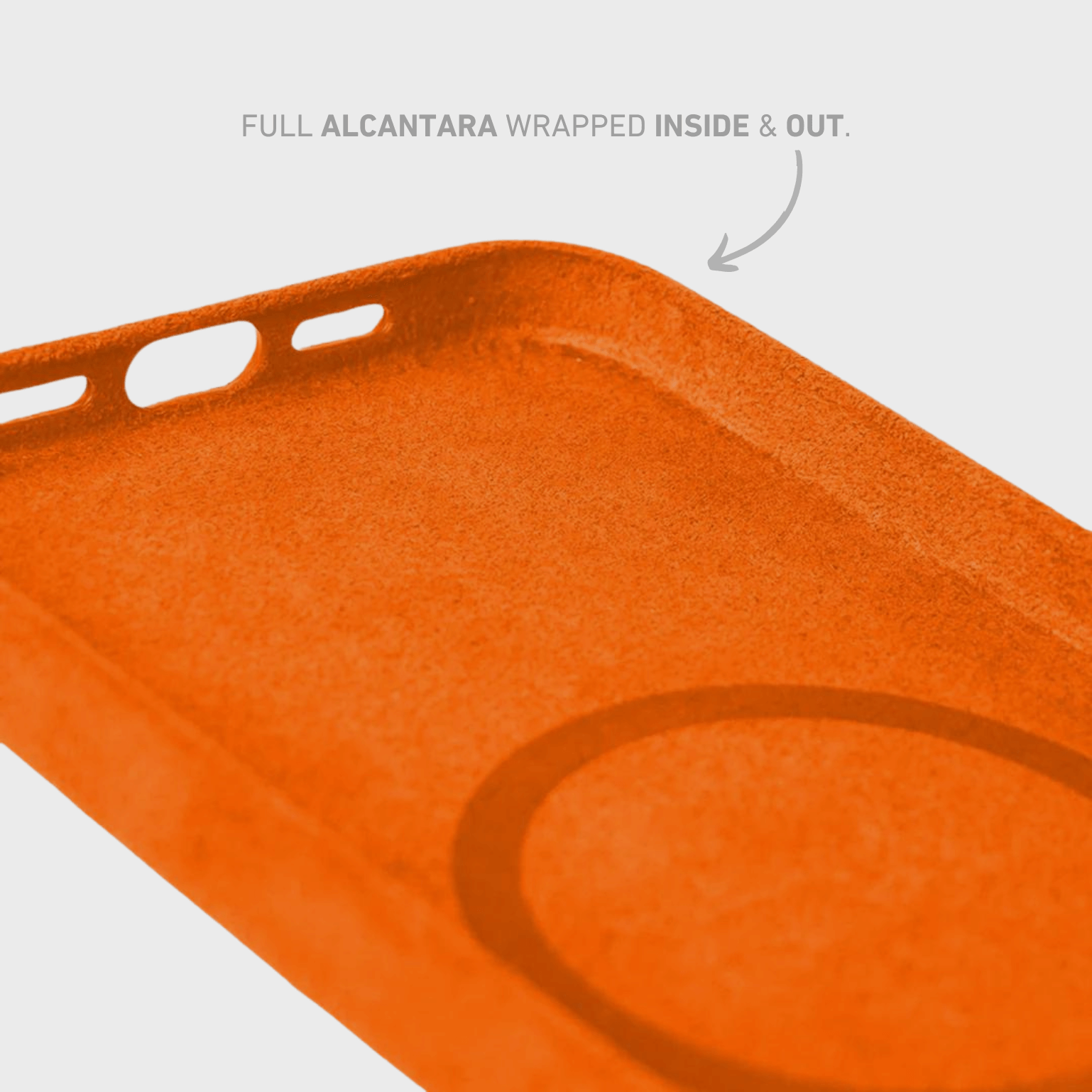 Alcantara Case - Orange Edition